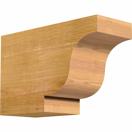 Ekena Millwork Newport Rough Sawn Rafter Tail, Western Red Cedar, 6"W x 10"H x 16"L RFT06X10X16NEW00RWR